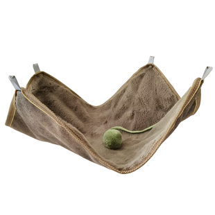 冬季猫咪保暖吊床宠物猫毛绒垫子猫笼子用悬挂式吊篮猫窝秋千挂床