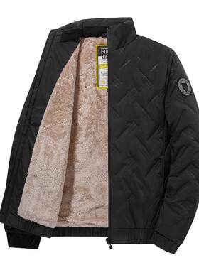 斌启超轻秋冬款加绒加厚棉服