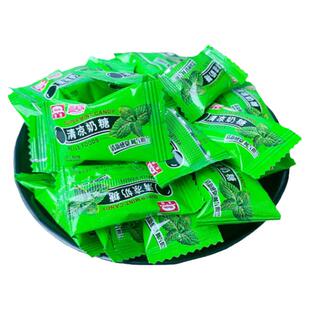 尚美乐清凉奶糖308g克 薄荷味奶糖果 80后儿时怀旧休闲零食品网红