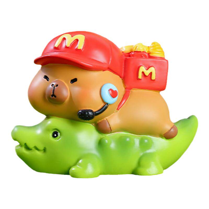 卡皮巴拉麦当劳盲盒水豚公仔礼物