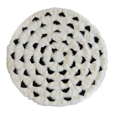 态度真狐狸毛手工客厅地毯轻奢