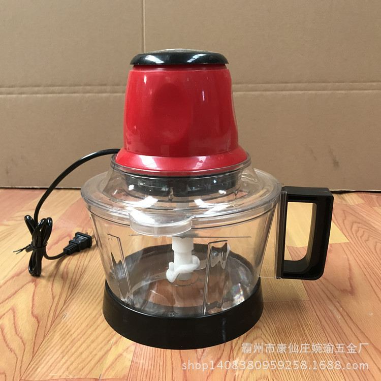 新款直销电动家用绞菜器切菜器卓巧绞肉机三升大杯料理机器切菜机