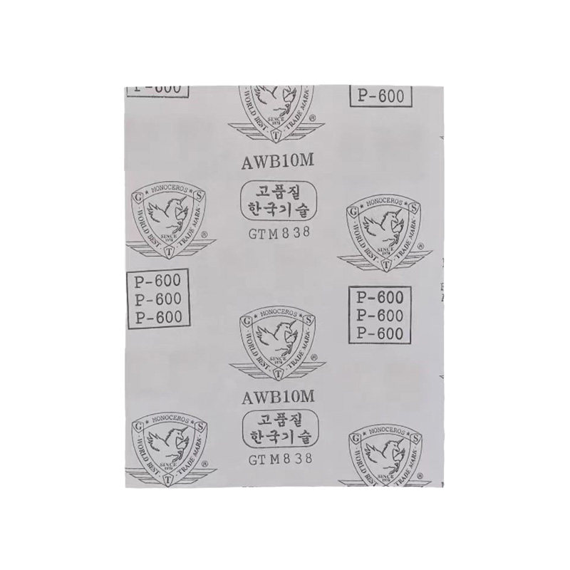 韩国飞马干磨白涂层砂纸1000防堵