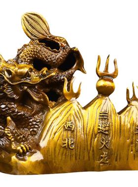 聚贤阁黄铜新中式客厅摆件