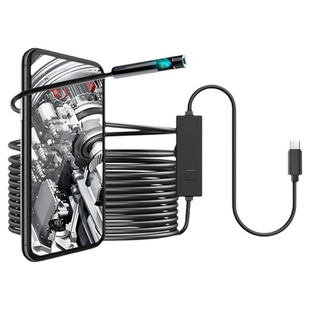 8mm双镜头手机外接工业内窥镜摄像下水道摄影可视探头管道探测器