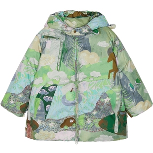 新款江南布衣中长款羽绒服A型保暖25冬男女童婴儿jnbybyjnby