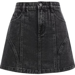 Vero Moda奥莱短裤女秋冬新款牛仔高腰做旧街头时尚百搭裙裤子