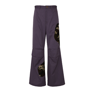 PIHO 23AW以爱之名 “飞行员”迷彩工装裤 不对称弧形拼接伞兵裤