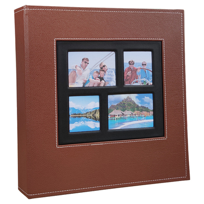 广美插页式皮质横竖可放6寸影集