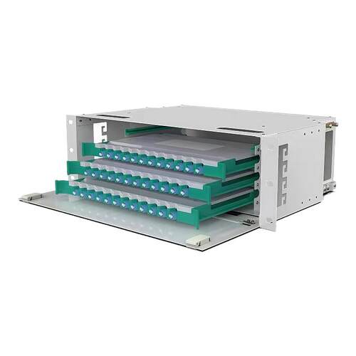 光纤配线架LC小方头12/24/48/72/96/144/288芯机架式加厚ODF子框