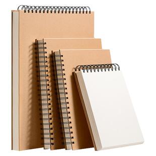 A4上翻线圈素描本加厚速写儿童绘画8K画画本16K小学生图画空白画A5手绘写生水彩马克笔美术专用画本图画本册