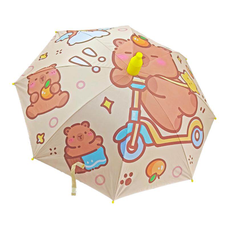 卡皮小熊儿童自动防夹手晴雨伞