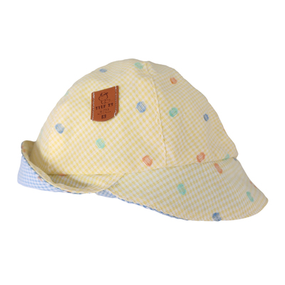 韩国春夏款婴儿纯棉多巴胺渔夫帽