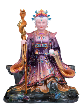 泰山奶奶神像碧霞元君汉白玉泰山娘娘泰山奶奶像体家用供奉摆件
