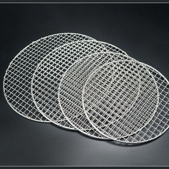 不锈钢户外烧烤网架家用韩加粗片烧烤网加厚圆形烤肉串片烧烤网式