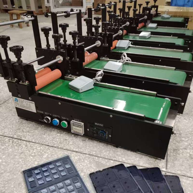小型桌面式单面覆膜机 CNC铝件加工前贴蓝绿膜 高温胶带贴膜机