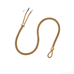 黄金吊坠挂绳直穿项链编织绳配玉石八宝罗盘葫芦可调DIY老铺同款