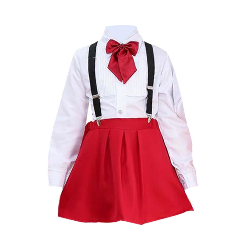六一儿童节新款男女儿童夏季背带裤背带裙表演服中小学生班服