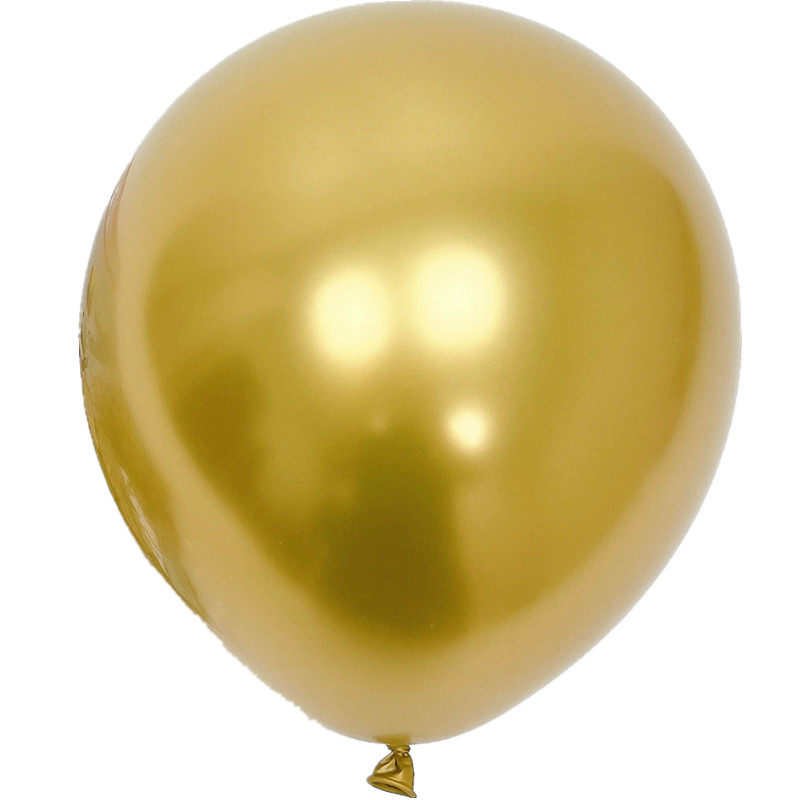 帅安5寸10寸12寸金属气球 生日派对装饰商场布置网红铬色乳胶气球
