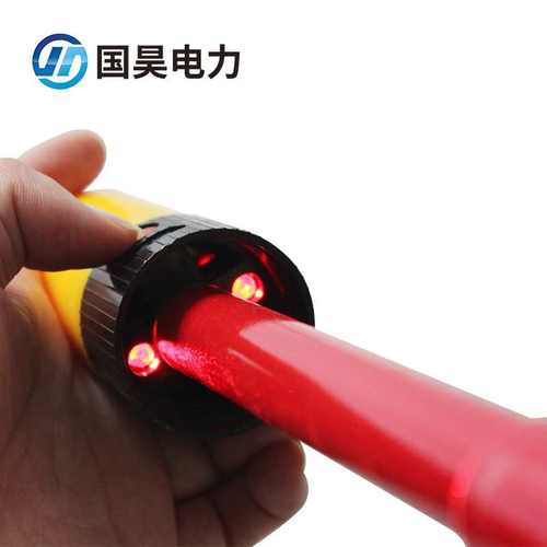国昊电力 高压声光验电器0.4 10 35 110 220kv报警电笔电工测电棒