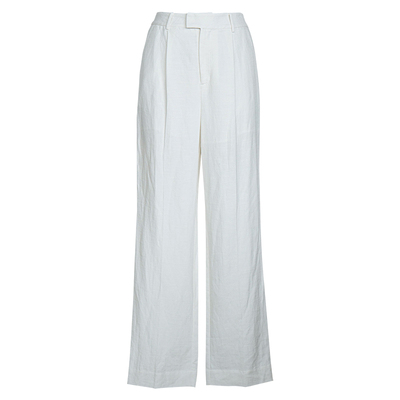 罗衣气质通勤修身直筒裤