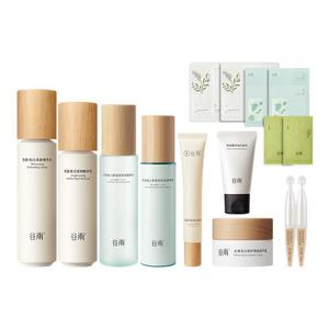 百亿补贴谷雨雪肌仙人掌水乳套装减黄抗糖春夏补水保湿官方