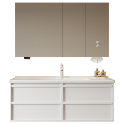 欧派陶瓷一体盆骨骼线洗脸盆柜