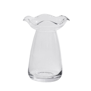 高级感ins风花瓶摆件北欧简约透明玻璃插花瓶水培郁金香餐桌装饰