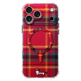 【马年限定】Tastecase新年腊肠狗格纹磁吸手机壳适用苹果iPhone17ProMax全包拍照按键新款原创小狗英伦格子