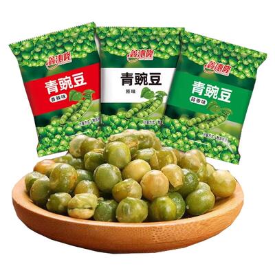 青豆整箱休闲零食青豌豆独立包装解馋小吃办公招待香辣蒜香味食品