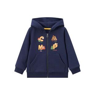 TeenieWeenie Kids小熊童装秋冬季男女宝加绒连帽卫衣开衫外套