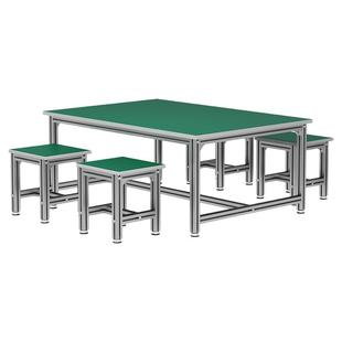 防静电工作台铝合金铝型材维修检验台工厂车间装配操作台打包桌子