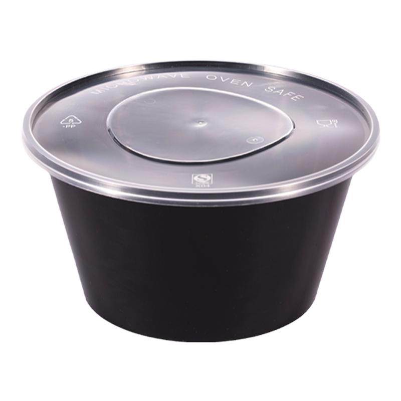 餐盒圆形塑料透明一次性