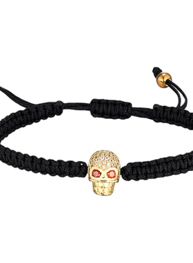 KREAM满钻骷髅抽绳手链