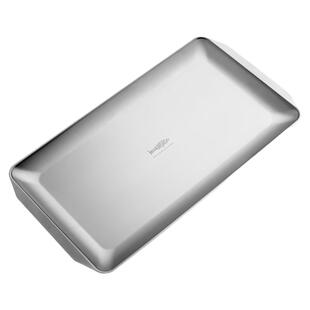 芬兰MISANBROO不锈钢长方形托盘烤肉小吃炸鸡盘金属工业风餐盘