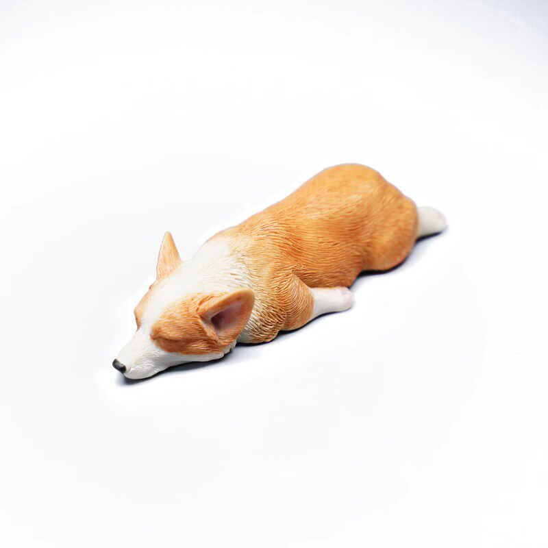 JXK趴睡柯基犬车载摆件