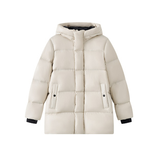 【自营】Marc O'Polo2025秋冬新款白鹅绒中厚一手长连帽羽绒服女