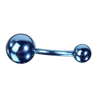 Shinma 14G钛合金F136内螺纹阳极氧化肚脐钉肚脐环欧美穿刺饰品