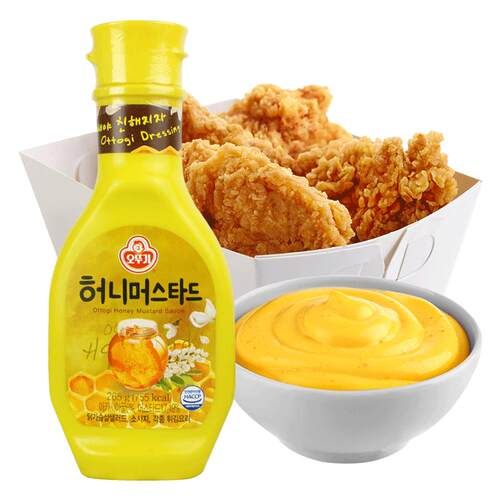 韩国不倒翁蜂蜜芥末酱韩式炸鸡酱蛋黄沙拉黄芥酱料小包装黄调味酱