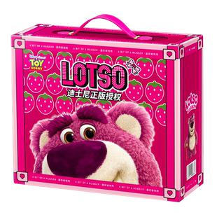 网红爆款迪士尼草莓熊零食大礼包整箱送女友儿童生日礼物盒混装