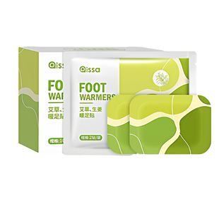 艾草暖手足贴暖脚神器自发热暖宝宝睡觉艾灸热敷贴脚踝三阴交脚底