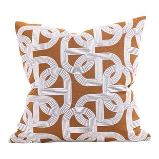 Texdream态度 棕色马匹系列复古轻奢沙发抱枕ins法式时髦床头靠垫