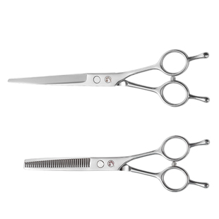 宠物剪刀美容工具套装修毛剪7寸直剪弯翘剪狗狗泰迪贵宾剪毛工具