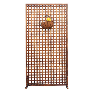 木网格花架子阳台靠墙悬挂式壁挂装饰实木植物爬藤架绿萝室内客厅