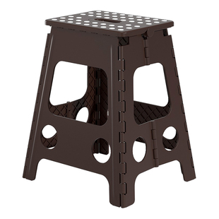 沁康加厚塑料折叠高凳子家用创意餐桌椅子便携式户外成人聚餐马扎