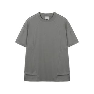 【首创口袋T恤】CATCHUS索罗娜抗菌凉感防晒速干解构拼接印花短袖