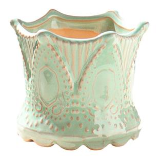 多肉花盆陶瓷粗陶简约家用创意个性大中小老桩透气拇指肉肉植物盆