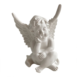 复古风ins展翅可爱小天使摆件婚礼生日礼物法式桌面饰品摆拍道具