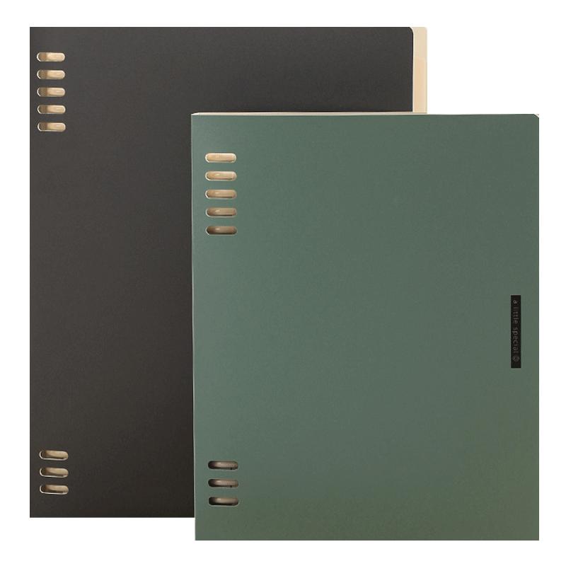 【加送替芯】日本国誉活页本一米新纯笔记本b5可拆卸八孔本子kokuyo塑料外壳手帐本不易硌手记事本