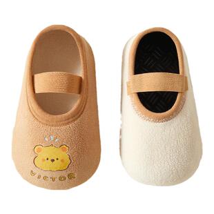 宝宝地板袜春秋防滑隔凉新生婴幼儿童软底室内男宝女童学步鞋袜子